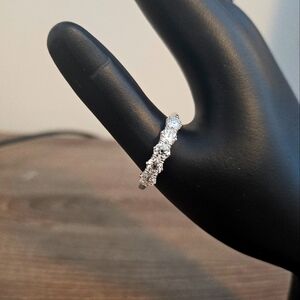 Size 9 5 stone moissanite band